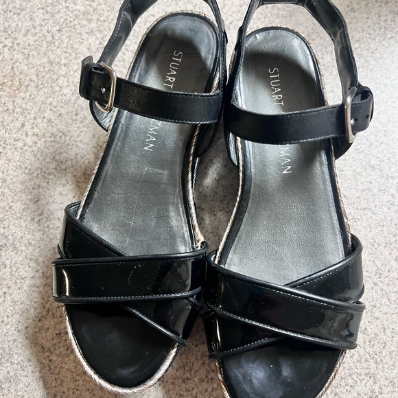 Stuart Weitzman Black and White Women's platform sandals size 7.5 - Picture 8 of 13